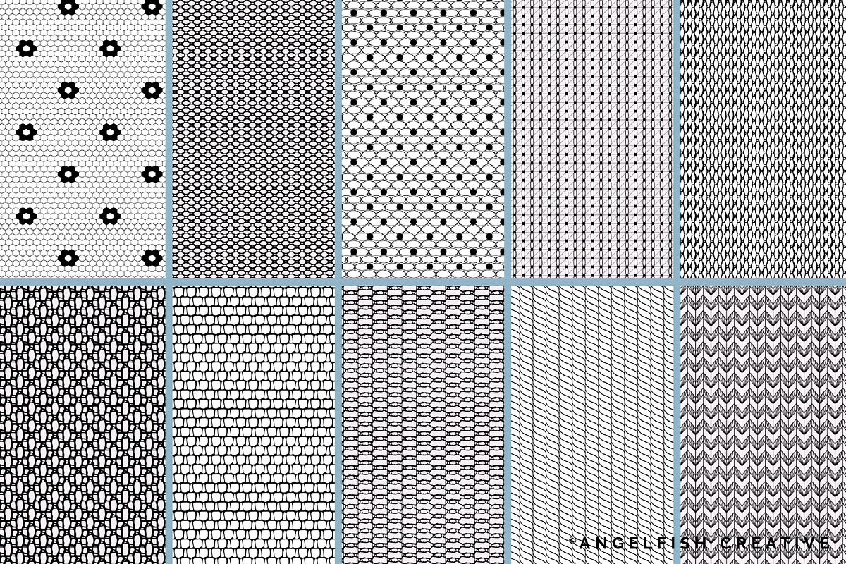 Lace Mesh Procreate Brush Set, a Brush Add-On by AngelfishCreative (Photo 8 of 11)