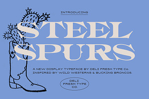 Steel Spurs: A Western Display Font