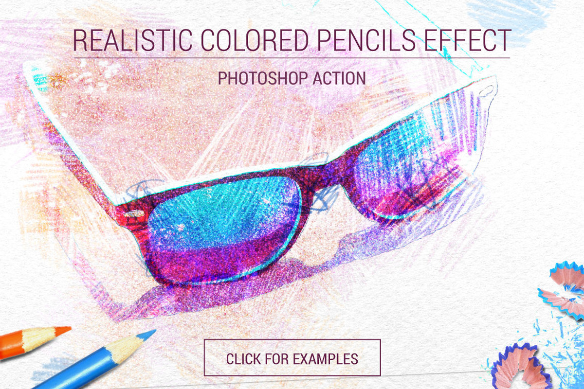 Realistic Colored Pencils Effect, an Action Add-On by Graphic Treasury (Photo 1 of 2)