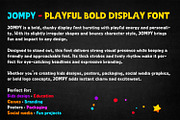 JOMPY – Playful Bold Display Font, a Blackletter Font by OWPictures (Thumbnail 10 of 11)