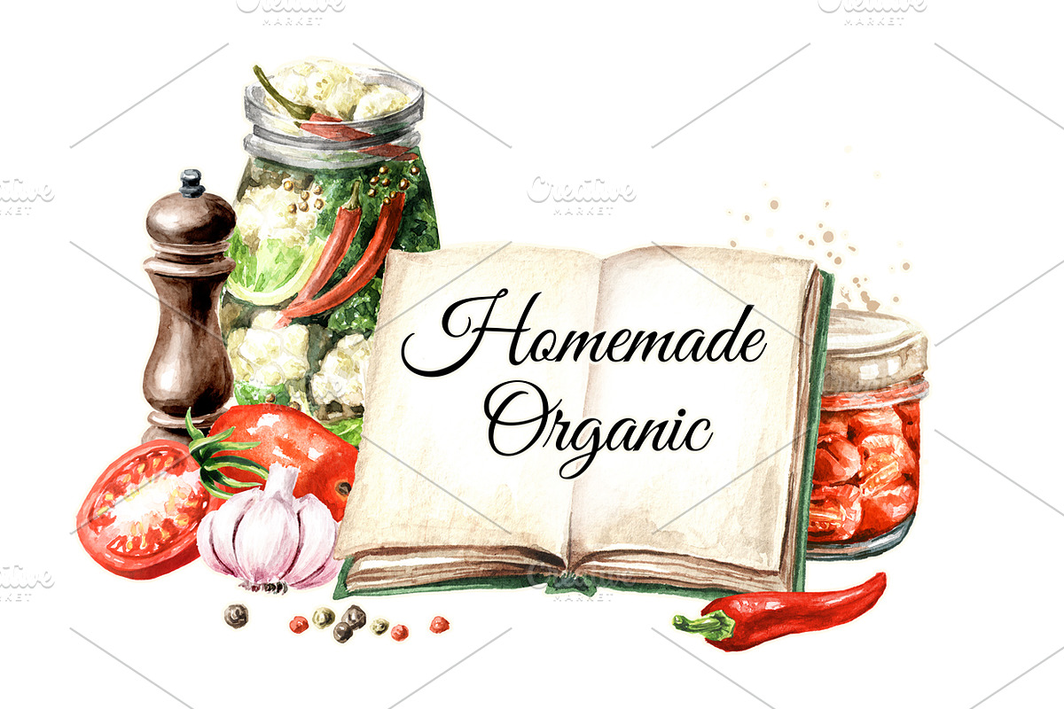 Homemade. Organic, a Food Illustration by Daria Ustiugova (Photo 1 of 12)
