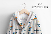 Kids Patterns Sea Adventure, a Pattern Graphic by PROTEA Watercolor Studio (Thumbnail 4 of 11)