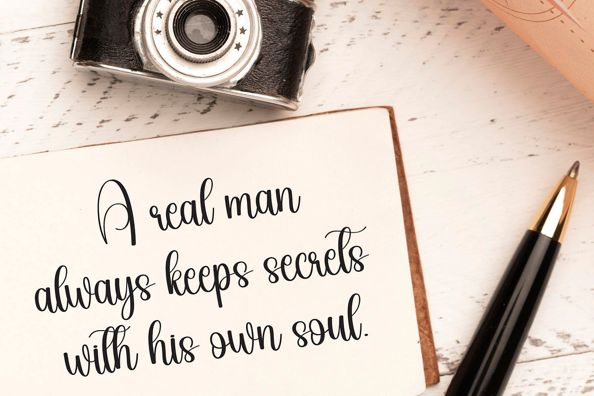 Donkey | Script Font, a Handwritten Font by Scratchones (Photo 3 of 9)