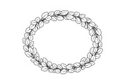 Botanical Oval Wreath Frame Bundle, an Illustration by Designer_Momina (Thumbnail 22 of 51)
