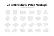 Embroidery Effect Patch Mockups Set, a Merchandise Mockup by rebrandy (Thumbnail 3 of 13)