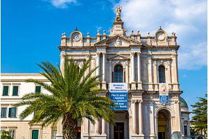 The virgin of rosary shrine in pompeii containing italy, church, and europe, an Architecture Photo by Leonid Andronov