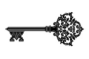 Ornamental Vintage Key SVG Bundle, an Illustration by Gaye Art (Thumbnail 6 of 31)