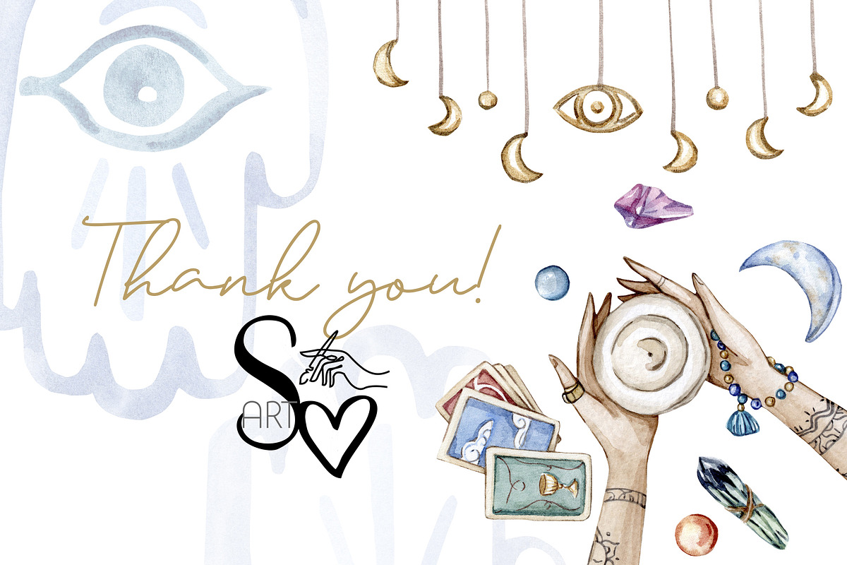 Watercolor Meditation Collection, a Decorative Illustration by S_ARTLOVE (Photo 10 of 10)