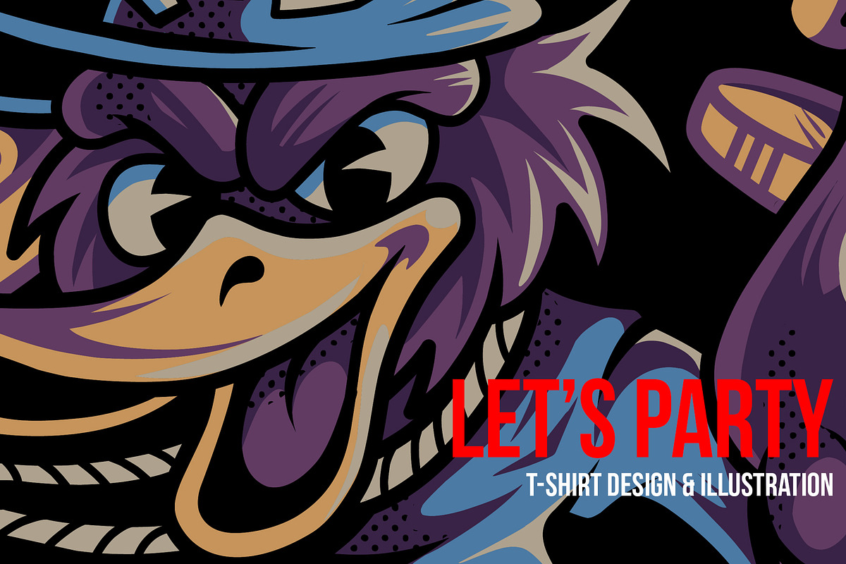 Let's Party Illustration, a Person Illustration by badsyxn (Photo 1 of 5)