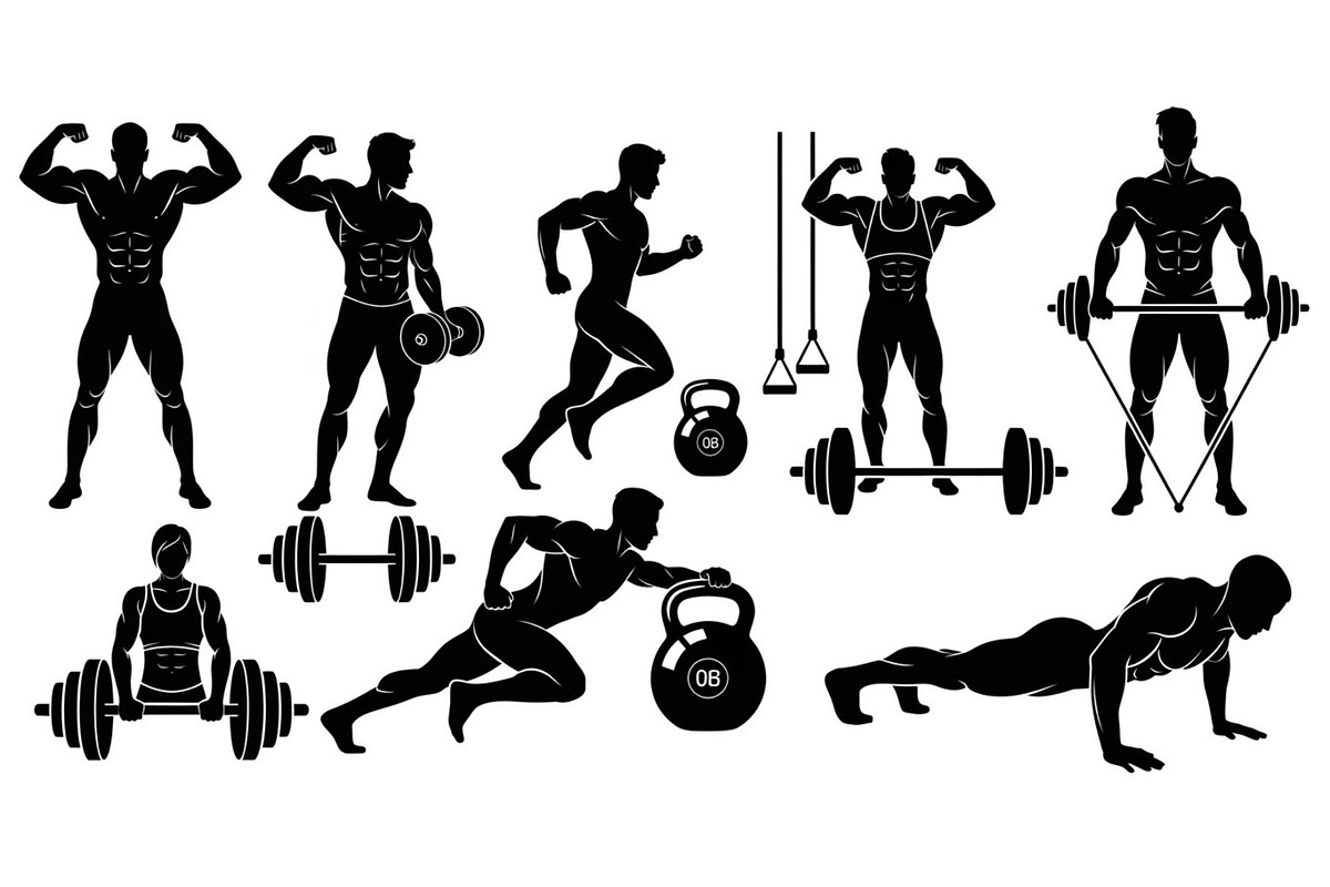 Ultimate Fitness Gym Vector Bundle, an Illustration by Creativeshirt (Photo 12 of 51)
