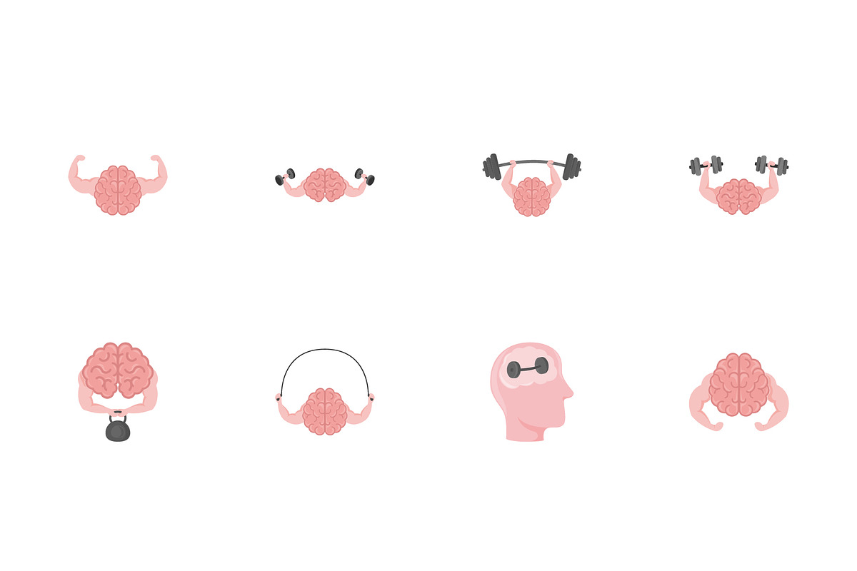Strong Mind Illustration Set
