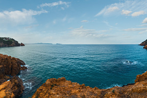 Summer sea coast (Spain)., a Nature Photo by YuriyB