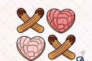 Concha XOXO Valentines Png, an Illustration by Creative Art