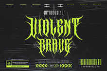 Violent Brave Brutalism Typeface