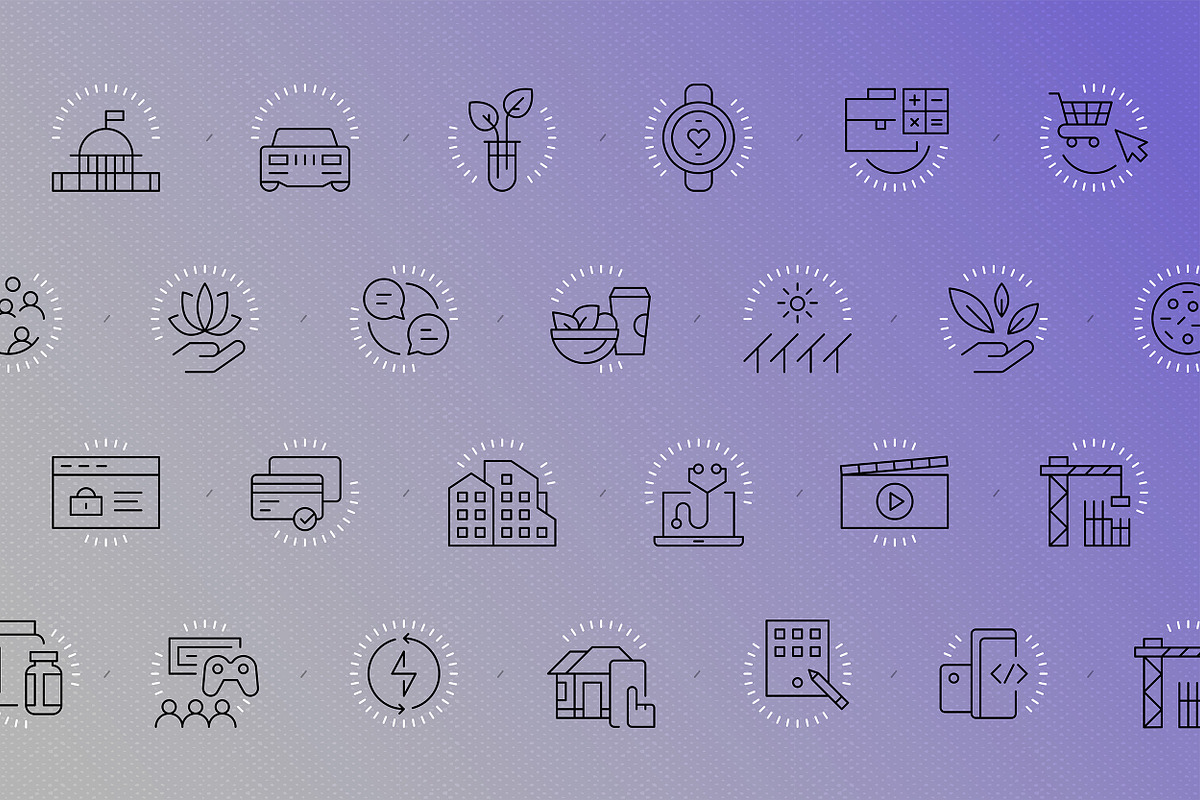 Growing Industry Icons, an Outline Icon by Vineta Rendon (Photo 4 of 10)