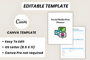 Social Media Post Planner Canva Temp, a Social Media Template by Design Station (Thumbnail 3 of 9)