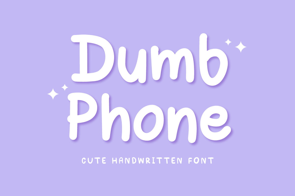 Dumb Phone - Cute Handwriting Font, a Handwritten Font by Kanink Studio (Photo 1 of 8)