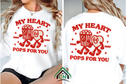 Knitted Popcorn & Heart Png, an Illustration by Craft Nest (Thumbnail 3 of 7)