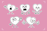 HEART STICKER PACK (22 elements), an Emoji Icon by Bonfloret Studio (Thumbnail 2 of 7)