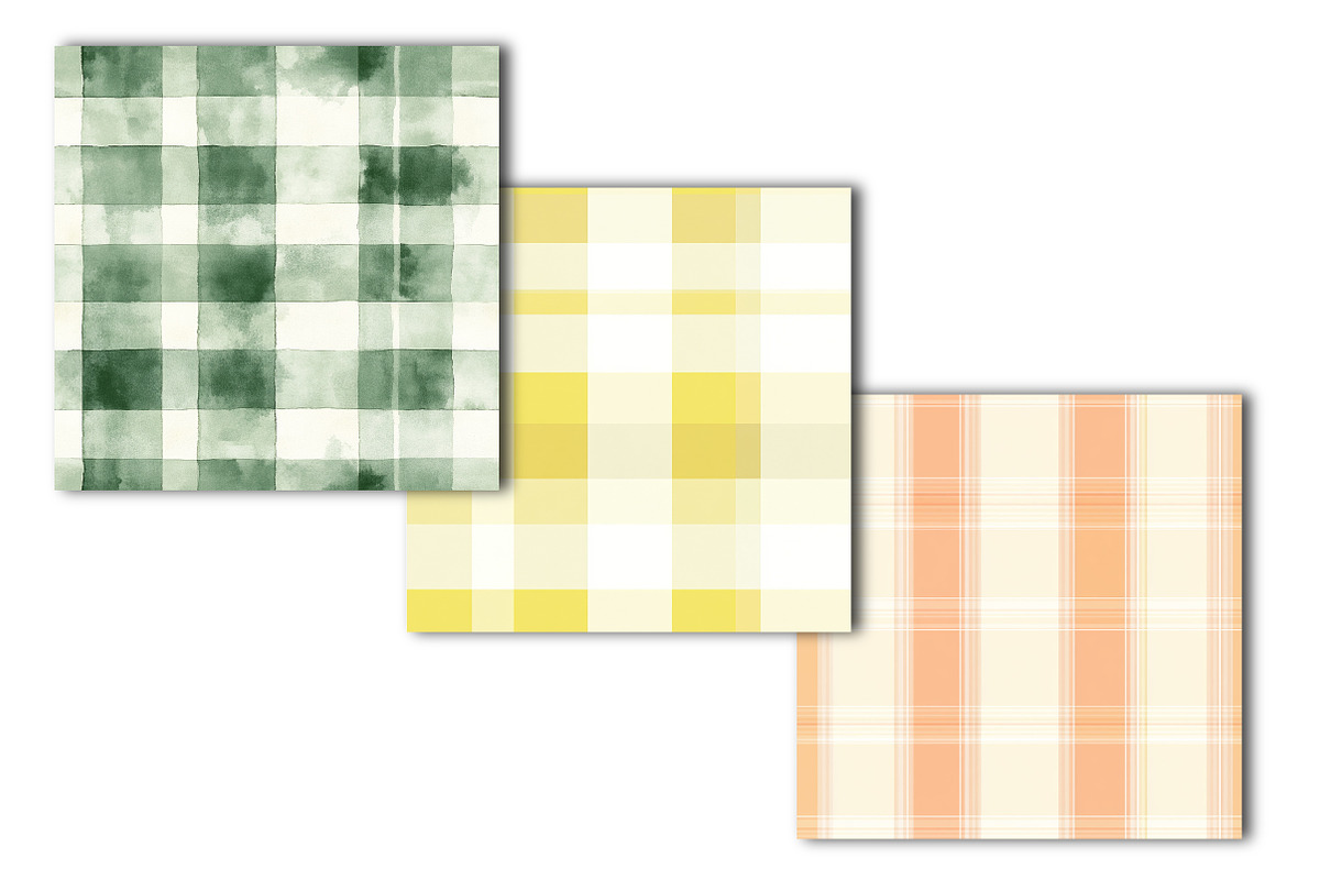 Plaid Seamless Pattern Bundle, an Illustration by OK Design (Photo 3 of 4)