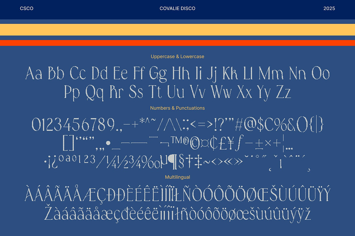 Covalie Disco, a Serif Font by Craft Supply Co. (Photo 8 of 8)