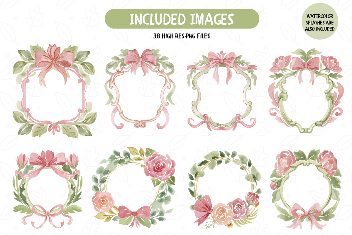 Watercolor Blush Rose Clipart, an Illustration by TatiMockup (Photo 4 of 5)