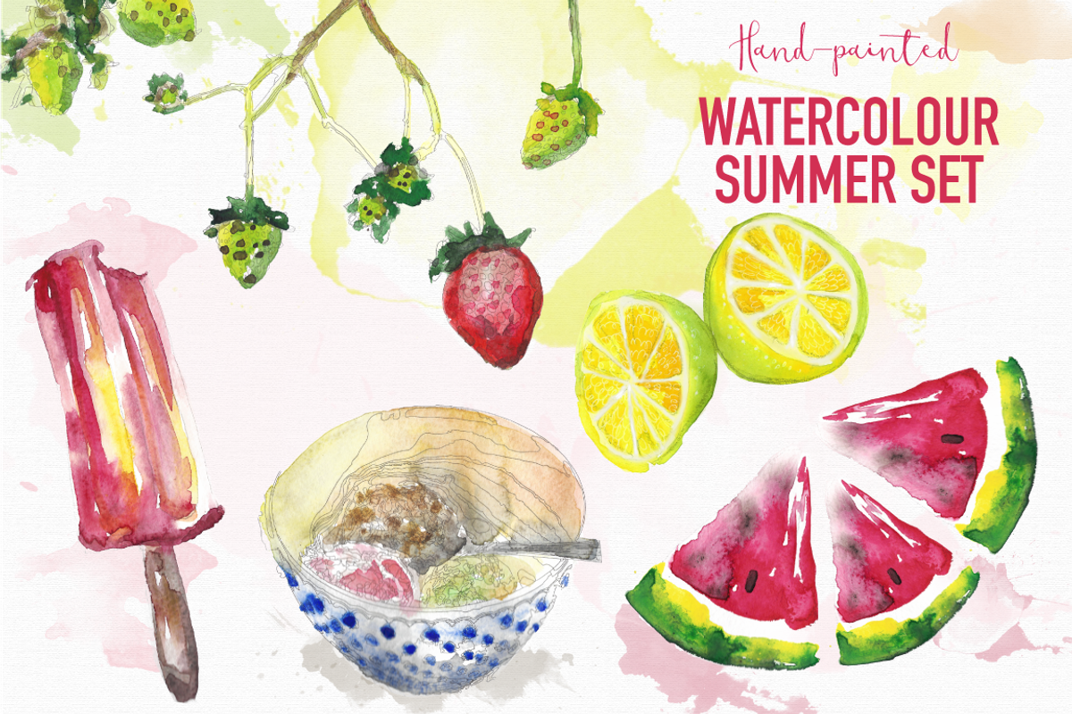 Summer watercolour set, an Illustration by Splash! (Photo 3 of 4)
