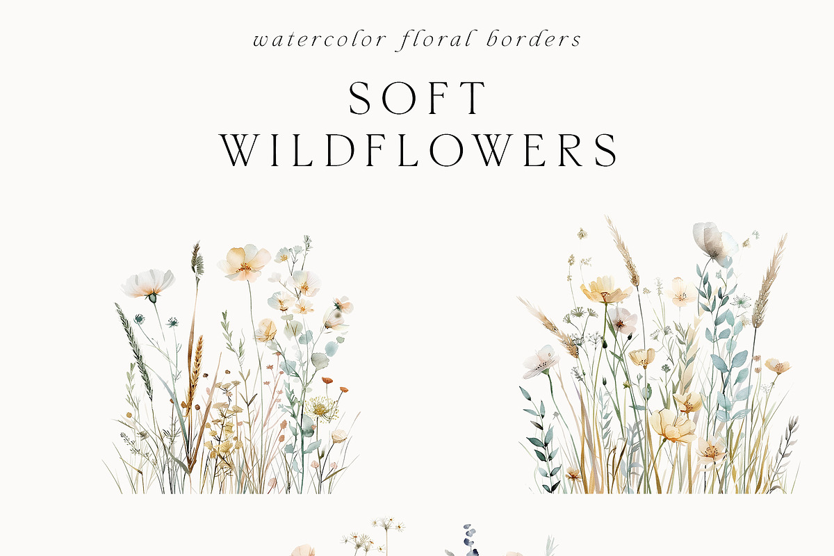 Waterolor Floral Borders Bundle, a Decorative Illustration by Lana Elanor (Photo 83 of 97)