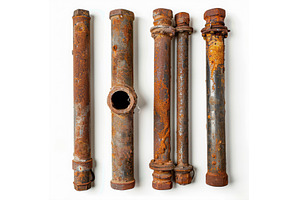 Rusty metal pipes showing corrosion, a Background Photo by Ylivdesign