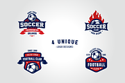 Sports Logos Soccer Football Edition, a Branding & Logo Template by Tortugastudios (Thumbnail 2 of 5)