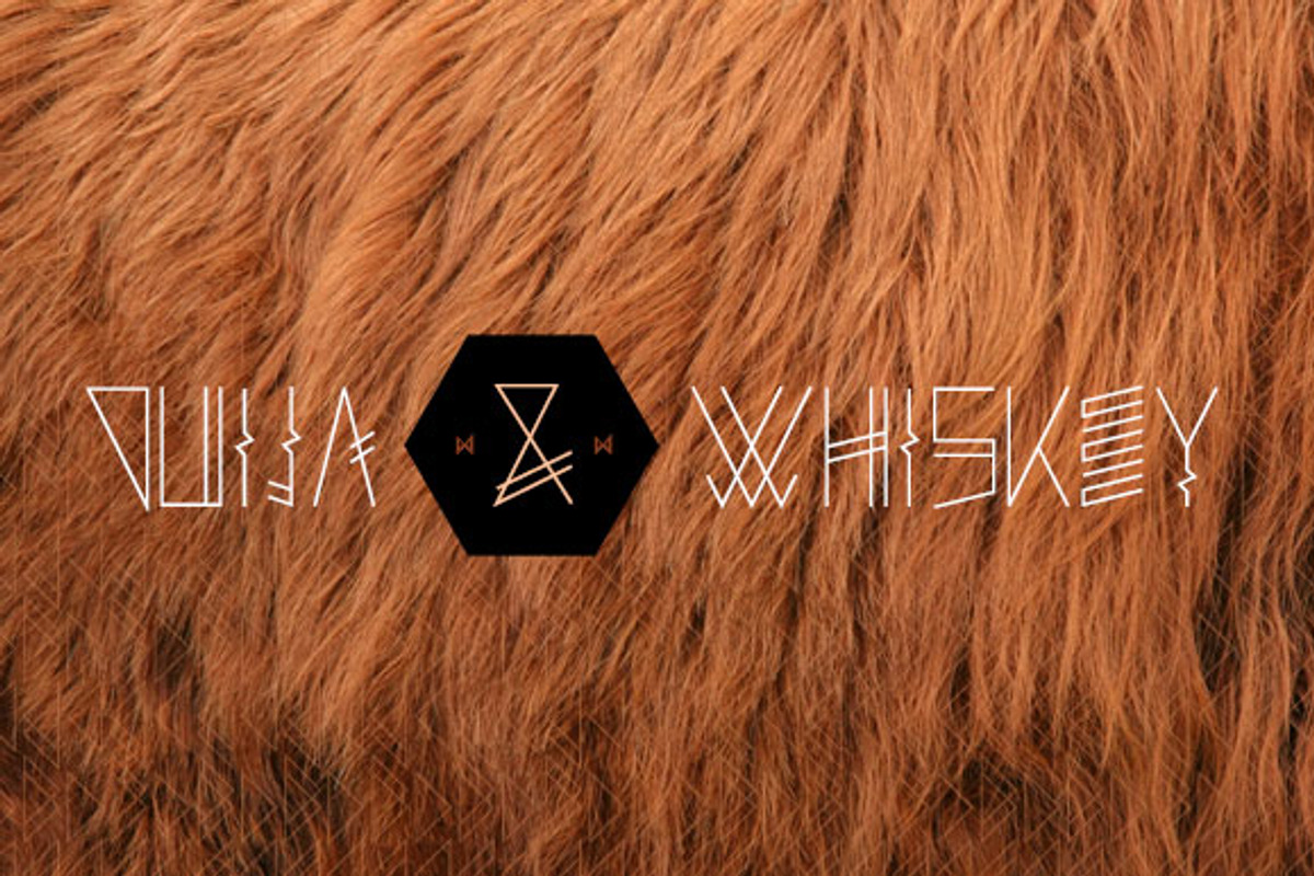 Ouija and Whiskey - font