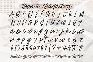 Thonia A Hand Lettered Font