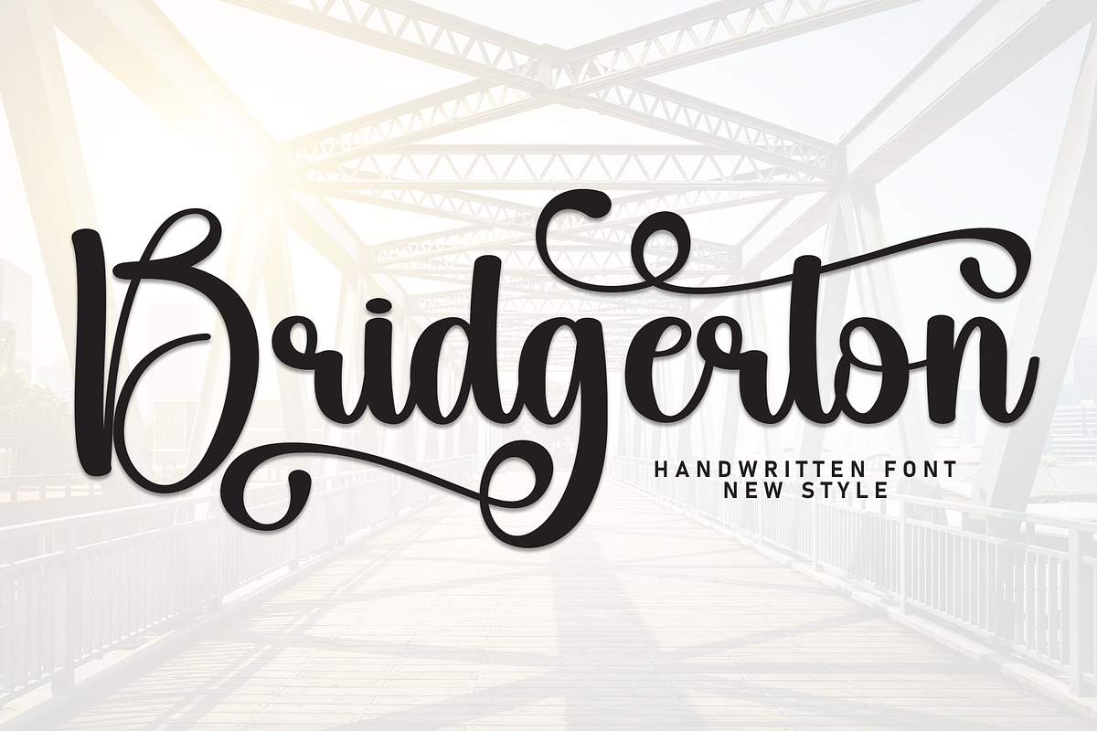 Bridgerton | Script Font, a Handwritten Font by Scratchones (Photo 1 of 9)
