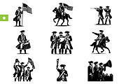 American Revolution Patriot Silhouet, an Object Graphic by RT Studio (Thumbnail 1 of 3)