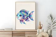 Watercolor Exotic Fish PNG Clipart, an Animal Illustration by RobertsArt (Thumbnail 7 of 7)