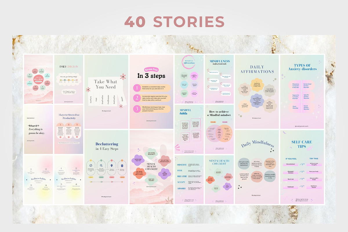 Mental Health Posts Templates, a Social Media Template by Aks-Designs (Photo 4 of 8)