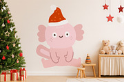 Christmas Animals Clipart Set, a Seasonal Illustration by Palau (Thumbnail 6 of 10)