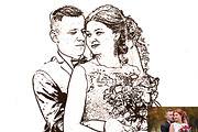 Romantic Wedding Oil & Sketch, an Action Add-On by Studio Retouch (Thumbnail 6 of 13)