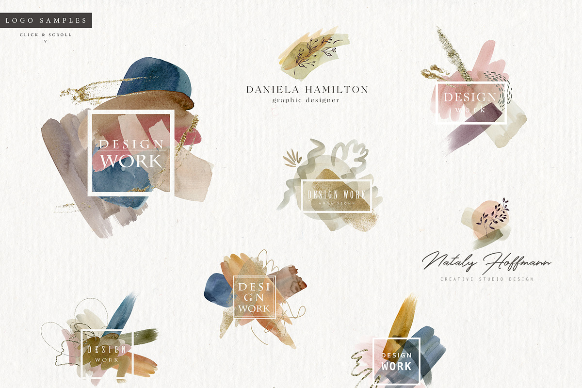 Abstract Autumn & Logo Templates., a Texture Graphic by Designwork (Photo 3 of 25)