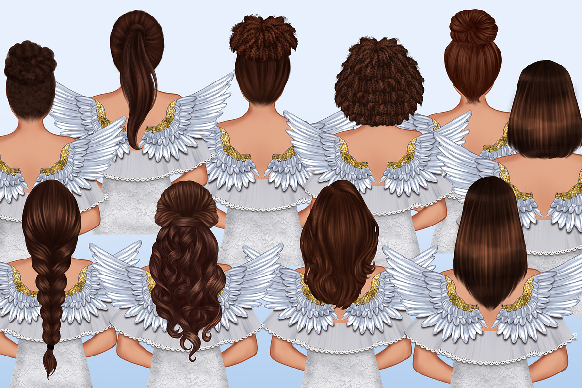 Angel Girl Memorial Cliparts, an Illustration by The GG Shop (Photo 4 of 8)