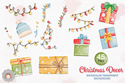 Watercolor Christmas Santa Animals, an Animal Illustration by Apixsala (Thumbnail 11 of 18)