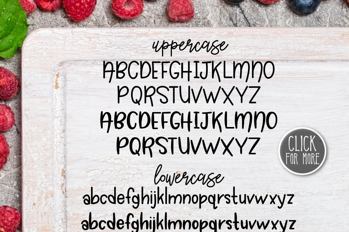 Sweet Berries a Fresh Typeface preview 2