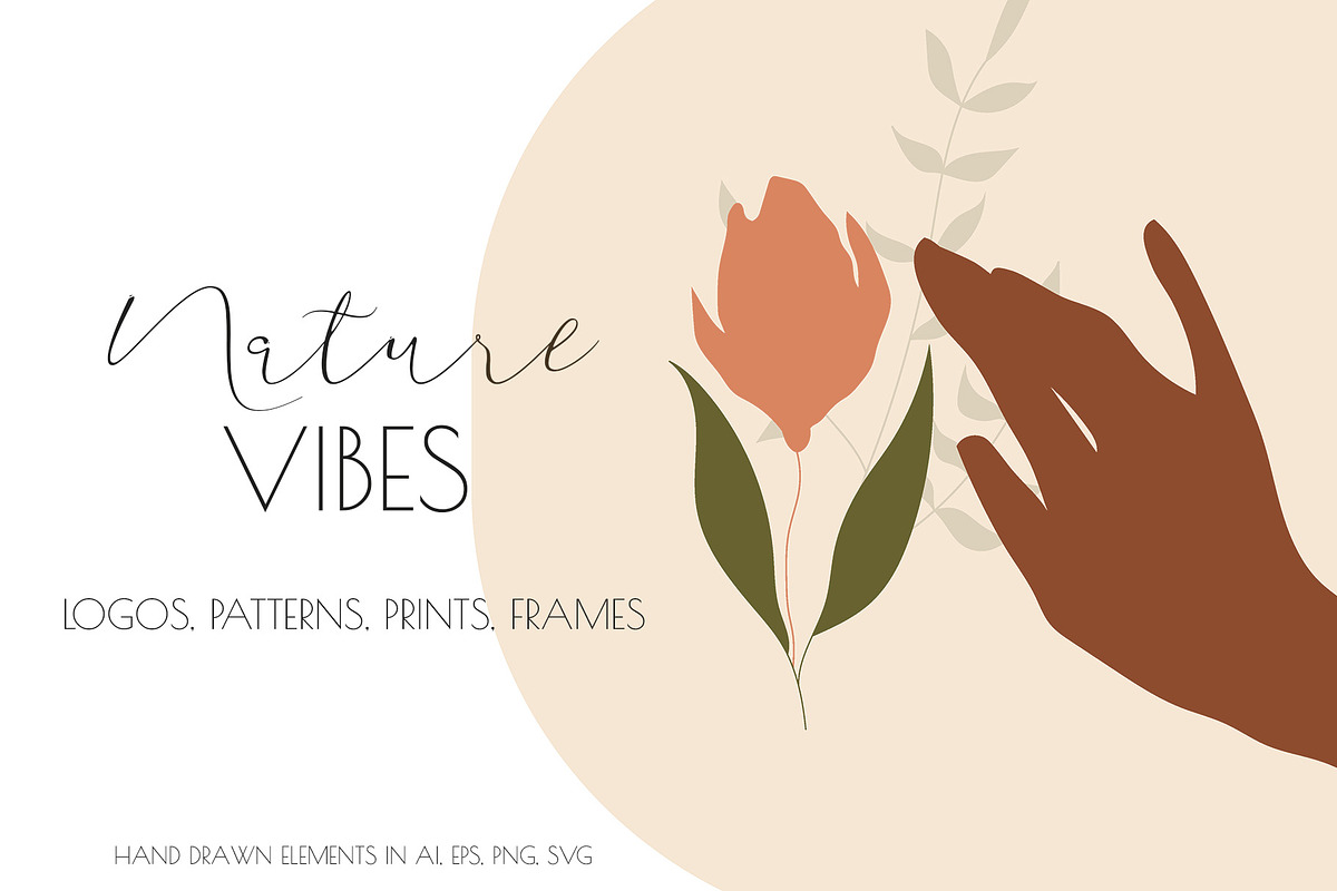 NATURE VIBES FLORAL COLLECTION, an Object Graphic by Andreen (Photo 1 of 17)