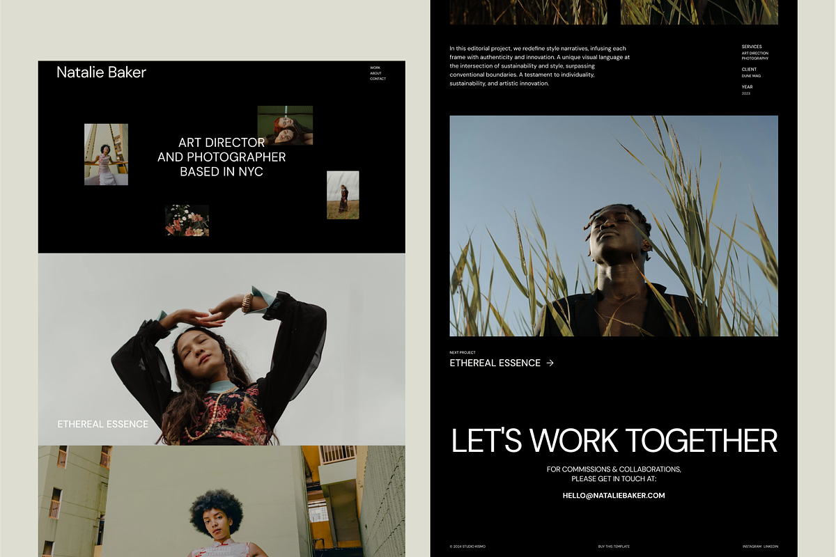 Framer Portfolio Template, a Websites & App Template by Studio Kismo (Photo 1 of 3)