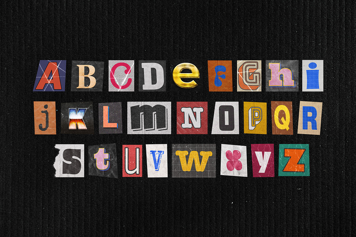 Ransom Note Letters Collection, an Object Graphic by pixelbuddha.net (Photo 12 of 14)