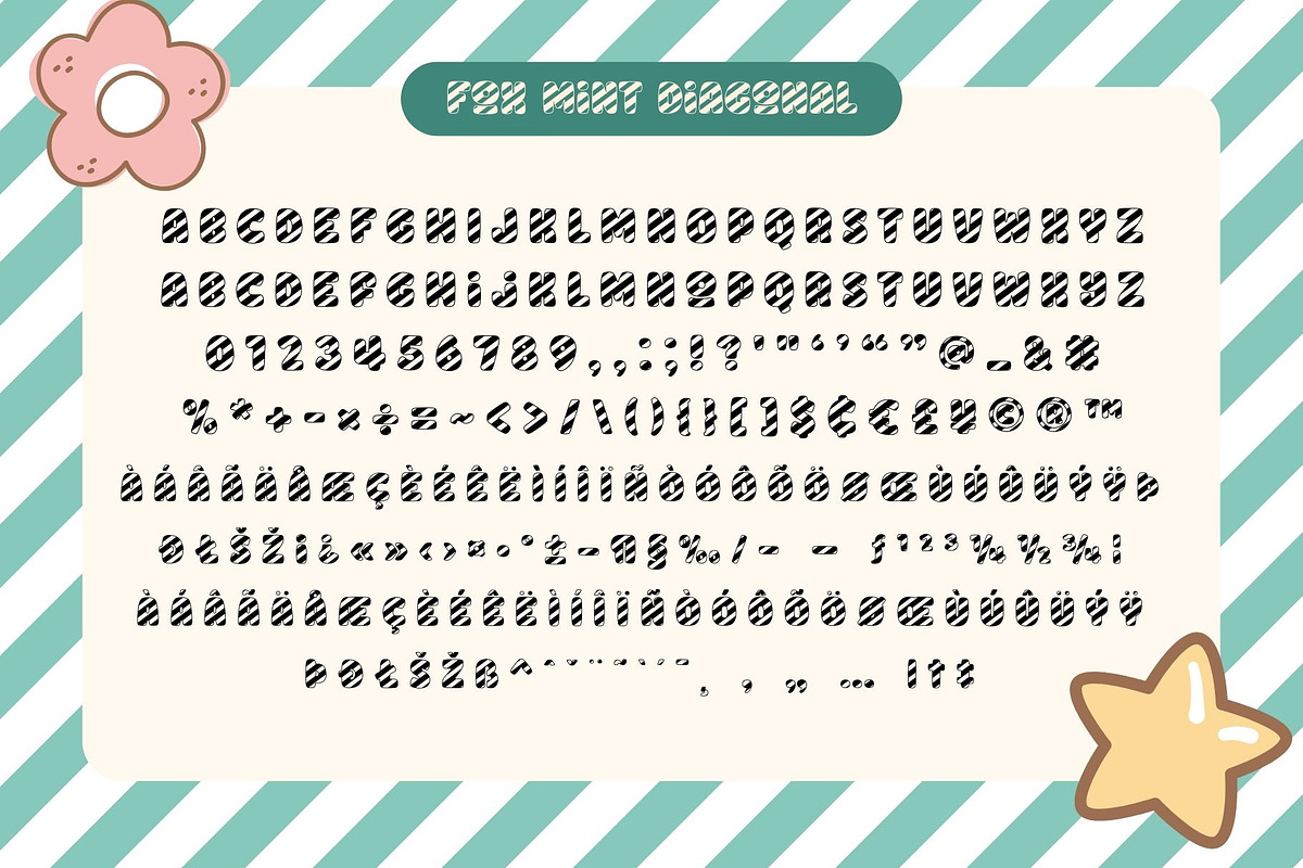 Fox Mint 5 Fonts Style, a Symbol Font by Fox7 By Rattana (Photo 7 of 11)