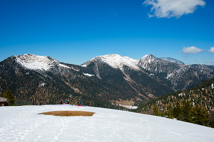 Majestic winter mountains