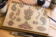 Rainbow paisley, a Pattern Graphic by kateja (Thumbnail 10 of 10)