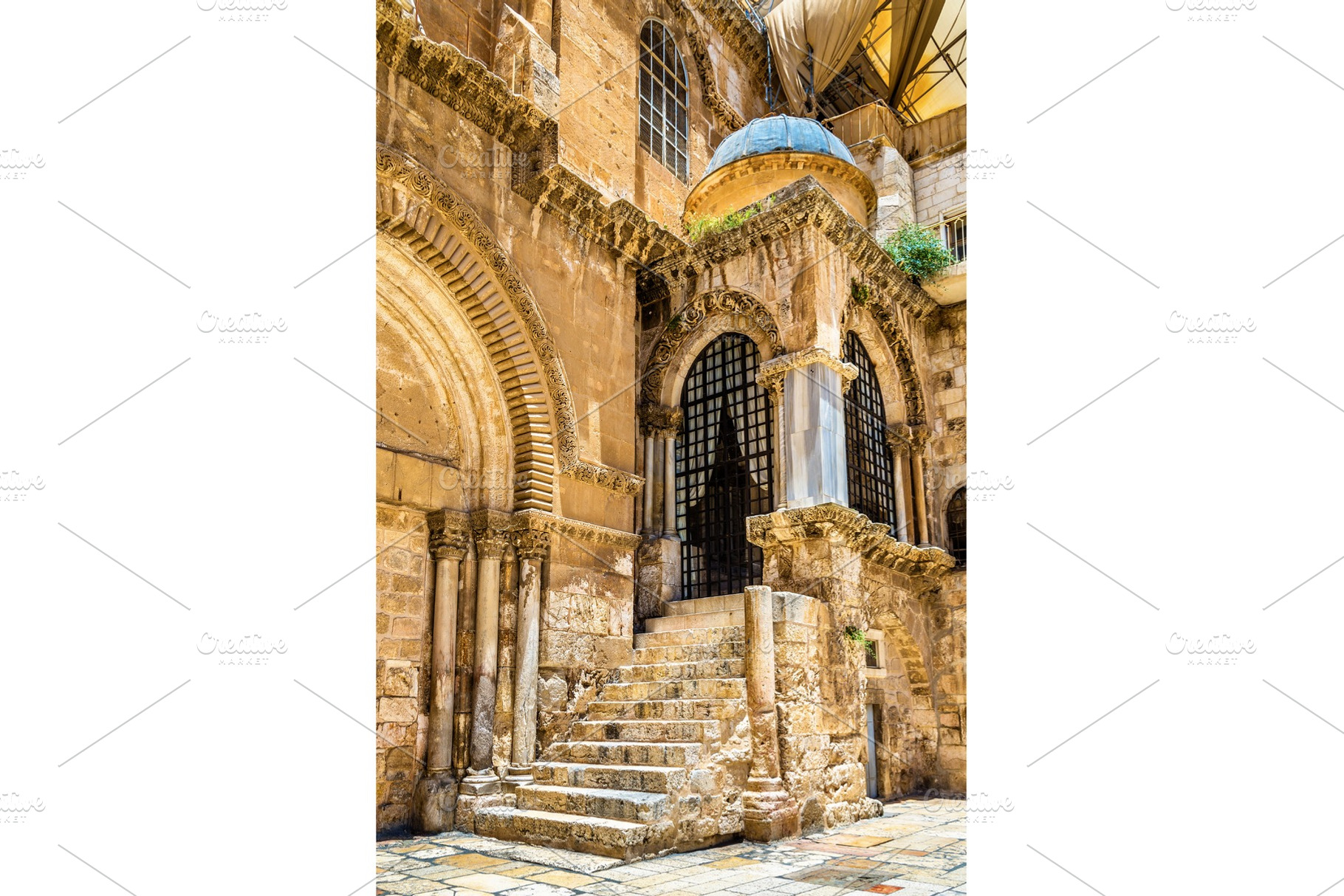 Church of the holy sepulchre in jerusalem featuring jerusalem, israel, and, an Architecture Photo by Leonid Andronov