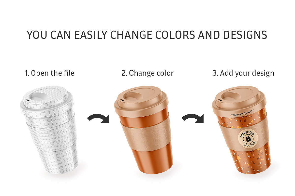 Reusable Coffee Cup Mockup, a Cups & Container Mockup by ShooShooShop (Photo 3 of 4)